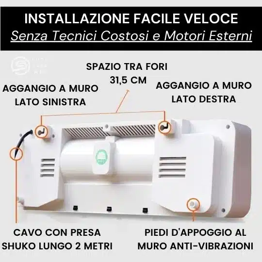 termoconvettore elettrico parete